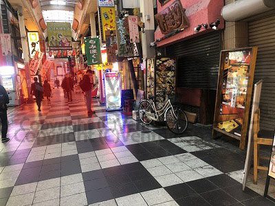 梅田各線からのアクセス抜群 お初天神通商店街に面す 人通り多し 大阪の居抜き物件 貸店舗情報